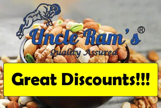 UNCLE RAM’S —Snacks Nuts